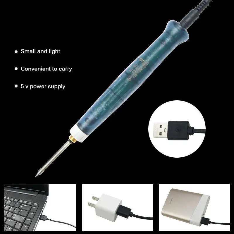 Портативный USB паяльник ручка 5 в 8 Вт мини наконечник Переключатель Электрический паяльная станция сварочное оборудование инструменты