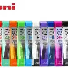 Uni-ball сверхтонкие Nano Dia алмазные втулки для карандашей 0,5 мм HB F B-4B H-4H 10 размеров F 40 втулок X 10 упаковок/Всего 400 втулок