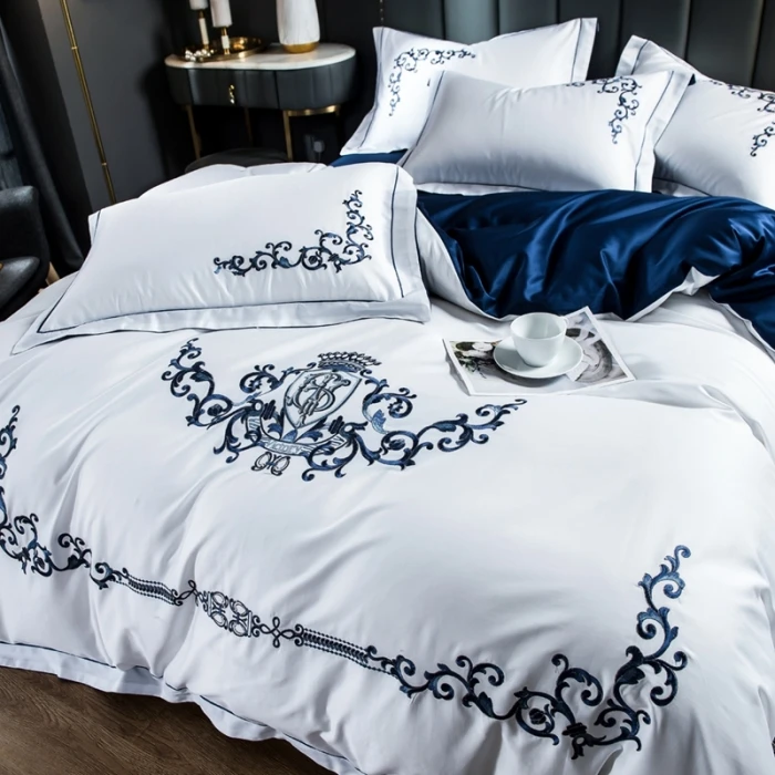 luxury bedding emboidery Bedding set 100% cotton luxury bedding emboidery Bedding set 100% cotton