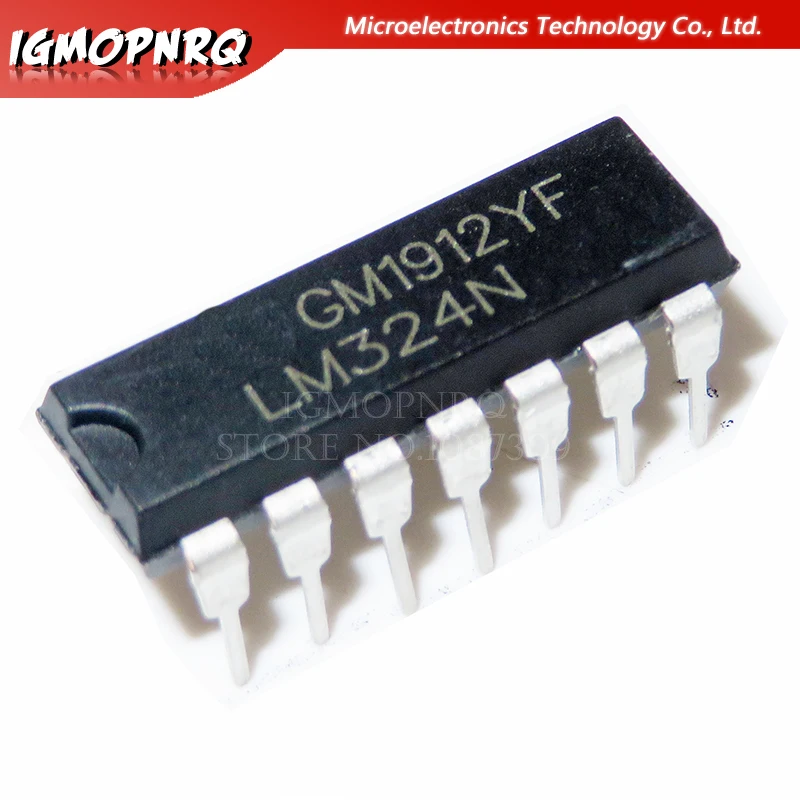 10 шт. LM324N LM324 DIP-14 Операционные усилители-Op Amps Quad Операционный усилитель