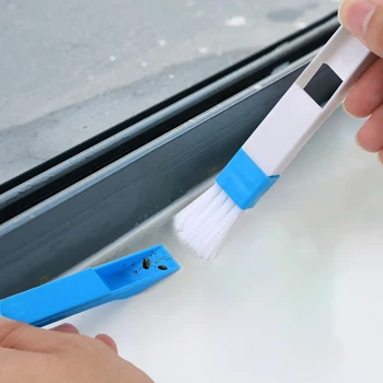 

Household Keyboard Home Kitchen 2 in 1 Multipurpose Detachable Folding Brush Long Handle Window Groove Cleaning Brush