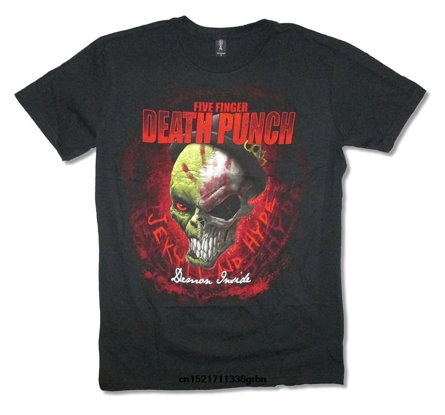 Men T shirt Five Finger Death Punch Demon Inside s Black Shirt funny t-shirt novelty tshirt women | Мужская одежда