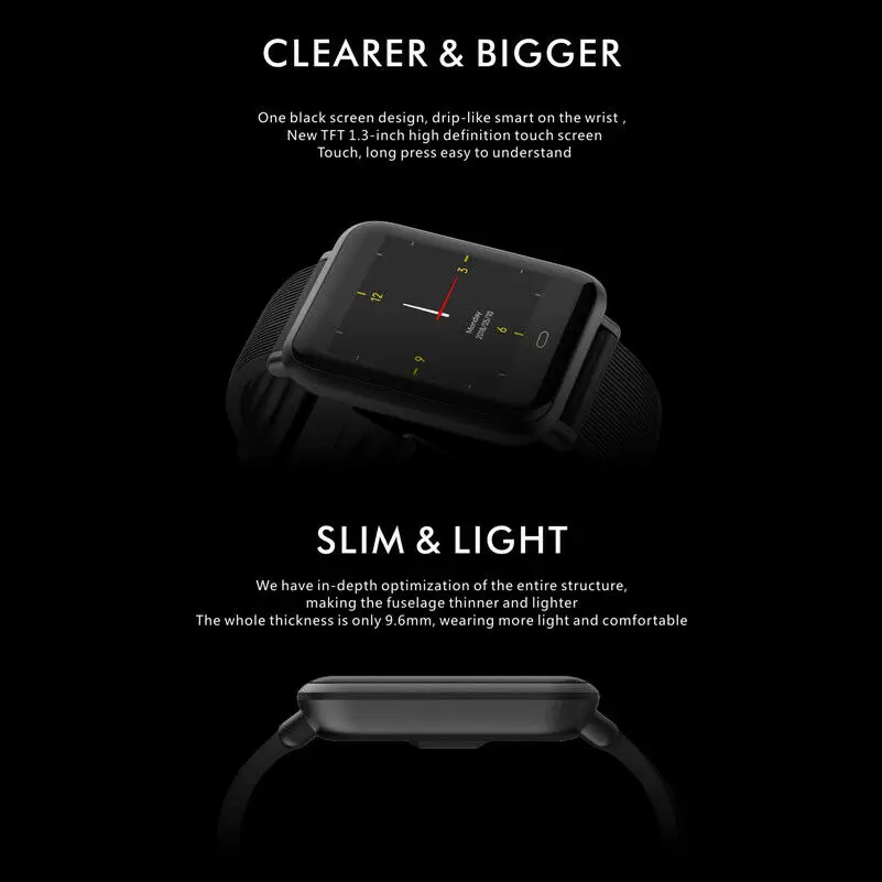 New Q9 Blood Pressure Heart Rate Monitor Smart Watch IP67 Waterproof Sport Fitness Trakcer Watch Men Women Smartwatch