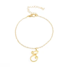 10 шт крошечные монограммы E письмо браслет ювелирные изделия подарок для девочек простой E имя очаровательный браслет с буквой ювелирные изделия