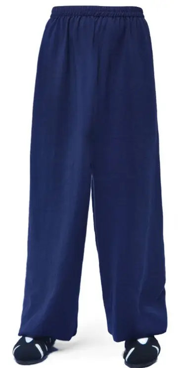 Wudang Linen martial arts tai chi pants taiji kung fu wushu bloomers trousers Unisex