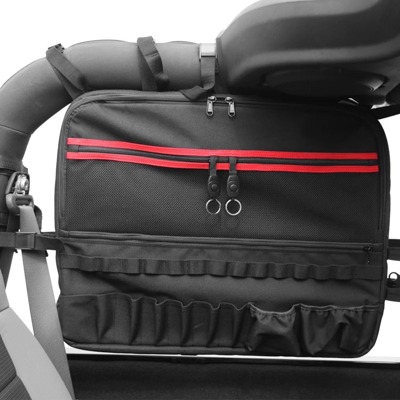

Roll Cage Multi-Pockets Storage Organizers Cargo Bag Saddlebag for Jeep 2007-2017 Wrangler Jk 2-Door Tool Kits Bottle Drink Phon