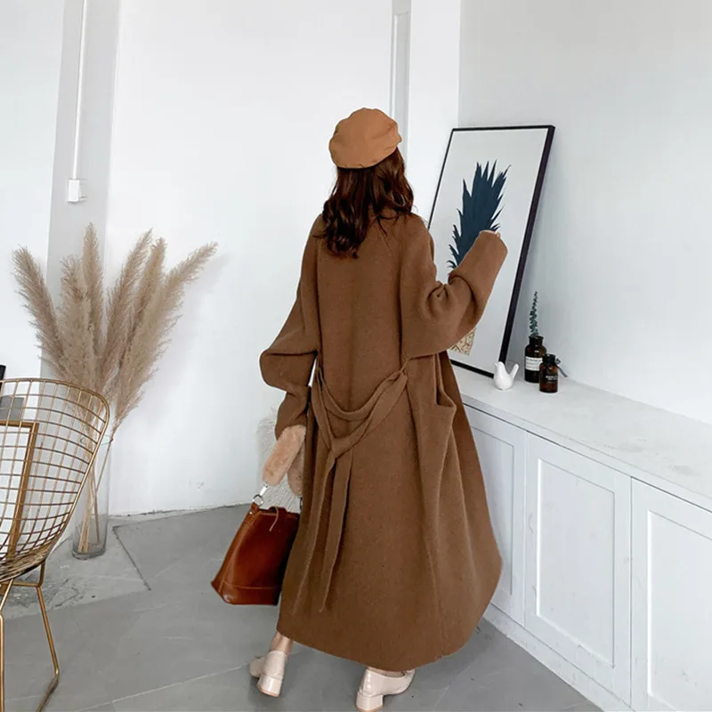 2020 Alpaca Knit Cardigan Jacket Women Autumn And