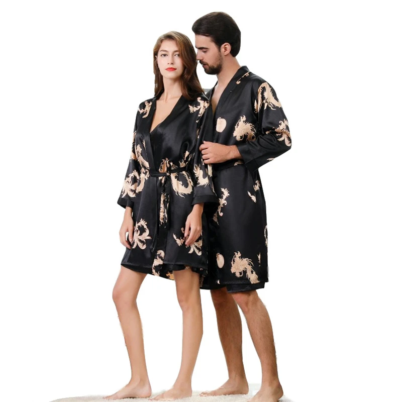 Luxury-Dragon-Designer-Couple-Silk-Robes-5XL-Sleepwear-Women-Soft-Bathrobe-Oversized-Satin-Nightgown-Man-Summer