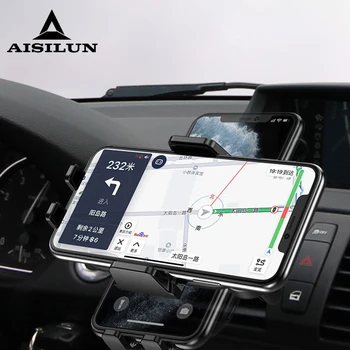 

Aisilun 15W wireless charging pad gravity phone holder qi car phone holder wireless charger smart sensor 360 Charging Indicator