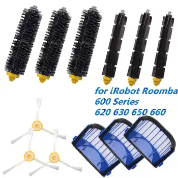 

Vacuum Cleaner Replacement Accessories Kit for iRobot Roomba 600 Series 620 630 650 660 Vacuum Brush Aero Vac Filter Side Brush