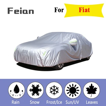 

Full Car Cover indoor Outdoor Sunscreen Heat Snow freeze Protection Dustproof Anti-UV Shade for Hatchback sedan SUV for Fiat