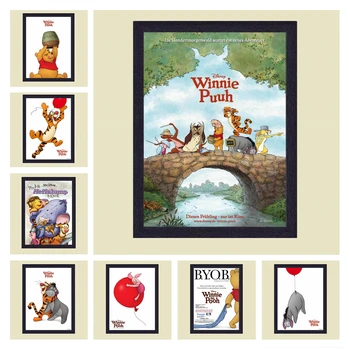 

Winnie the Pooh Cartoon poster decorative Space poster print decoration Kids Room Art Decor Nursery Home Decor painting A464