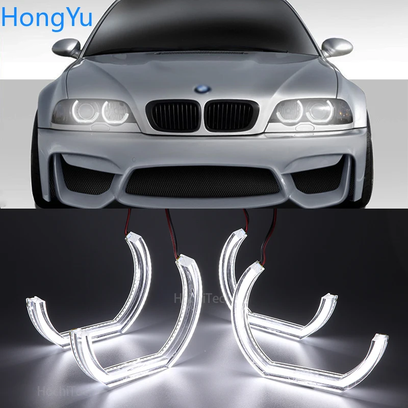 

Excellent Ultra bright DTM Style led Angel Eyes halo rings For BMW E46 M3 Coupe Convertible 1999-2006 xenon headlight