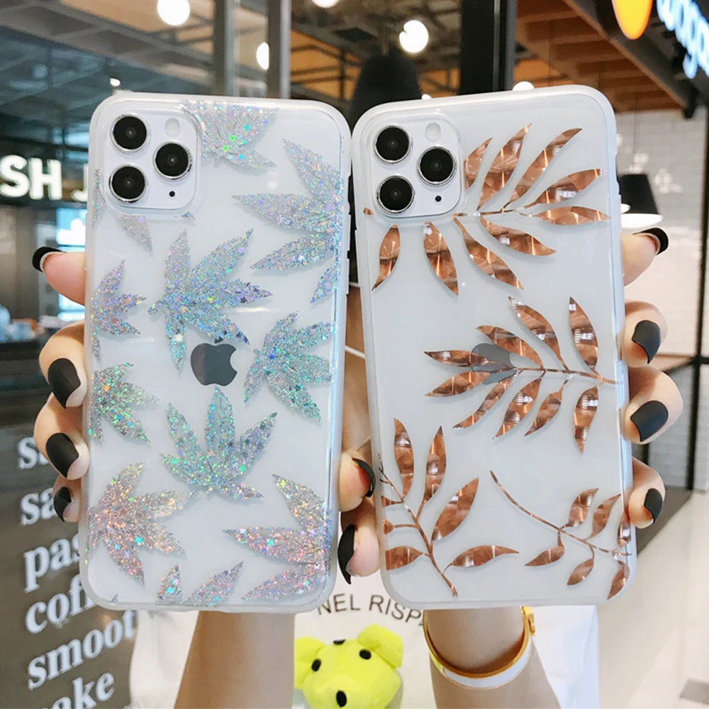 Роскошный блестящий золотой прозрачный чехол для iPhone SE 2020 11 Pro X XS Max XR 8 7 Plus