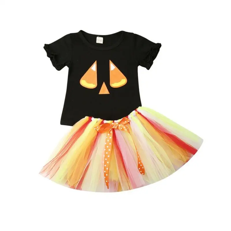 New Halloween Toddler Baby Girl Boy Costume Kid Top My 1st Christmas Romper Mesh Dress Skirt Party Clothes Outfit
