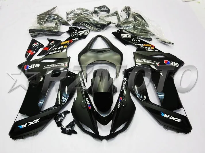 Качество OEM Новое ABS Обтекатели комплект подходит для kawasaki Ninja ZX6R 636 2007 2008 07 08 6R Hot кузов Лидер продаж