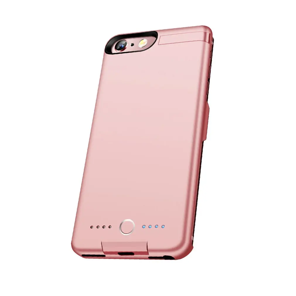 5000 мАч чехол для зарядного устройства для iPhone 6/6 S/7/8 чехол для зарядного устройства чехол для мобильного телефона - Цвет: Pink