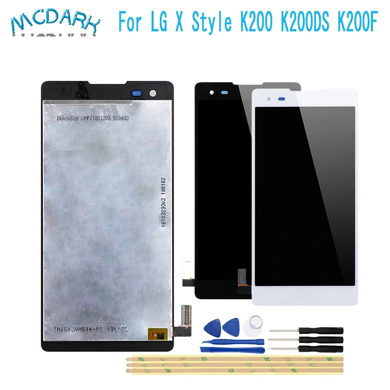 5 0 дюймов для LG X Style K200 K200DS K200F ЖК-дисплей и кодирующий преобразователь сенсорного