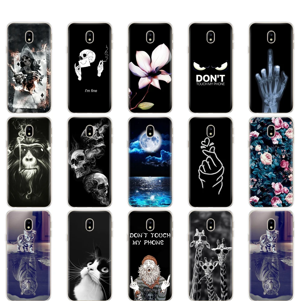 For Samsung Galaxy J7 2017 J730F Pro Case Soft TPU Silicon Back Phone Cover for J730 Coque Bumper | Мобильные телефоны и