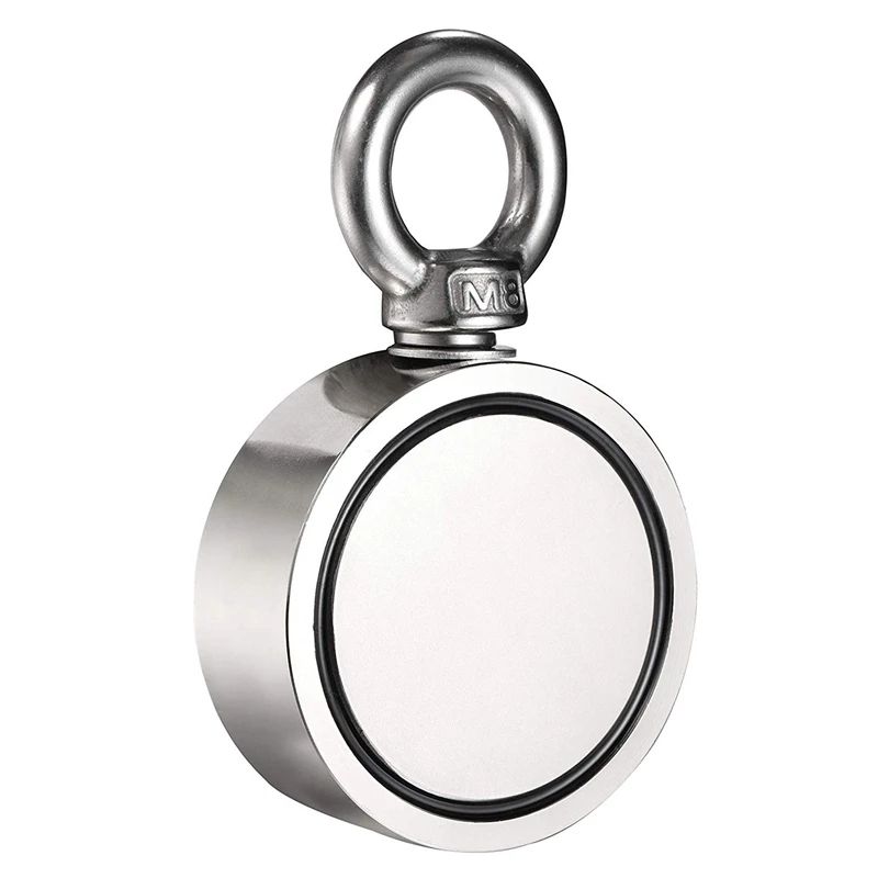 

300Kg Pull 60Mm N52 Ndfeb Salvage Anti-Collision Magnet Double-Sided Round Magnet