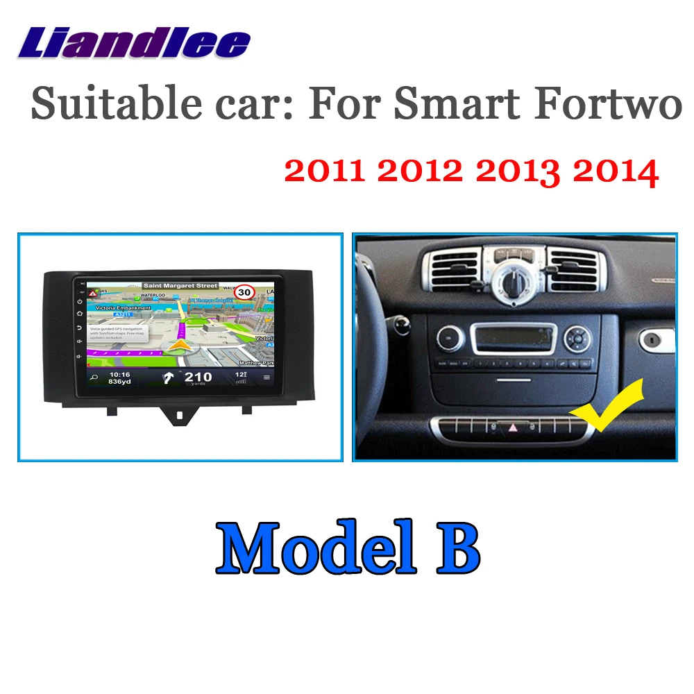 Liandlee Android для Smart Fortwo W451 W453 2007 2008 2009~ стерео радио Wifi Carplay карта gps Navi навигация медиа без DVD - Цвет: 2011-2014
