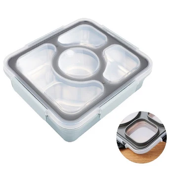 

304 Stainless Steel Lunch Box, Office Lunch Box, Separate Bento, Portable Thermal Food Container with Chopsticks and Spoon