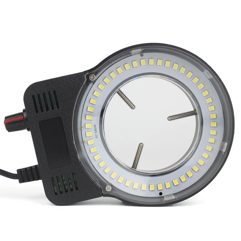 Microscope Lamp 48 LED SMD USB Adjustable Ring Light illuminator Lamp For Industry Microscope Industrial Camera Magnifier 110V-220V 3W-5W microscope lamp