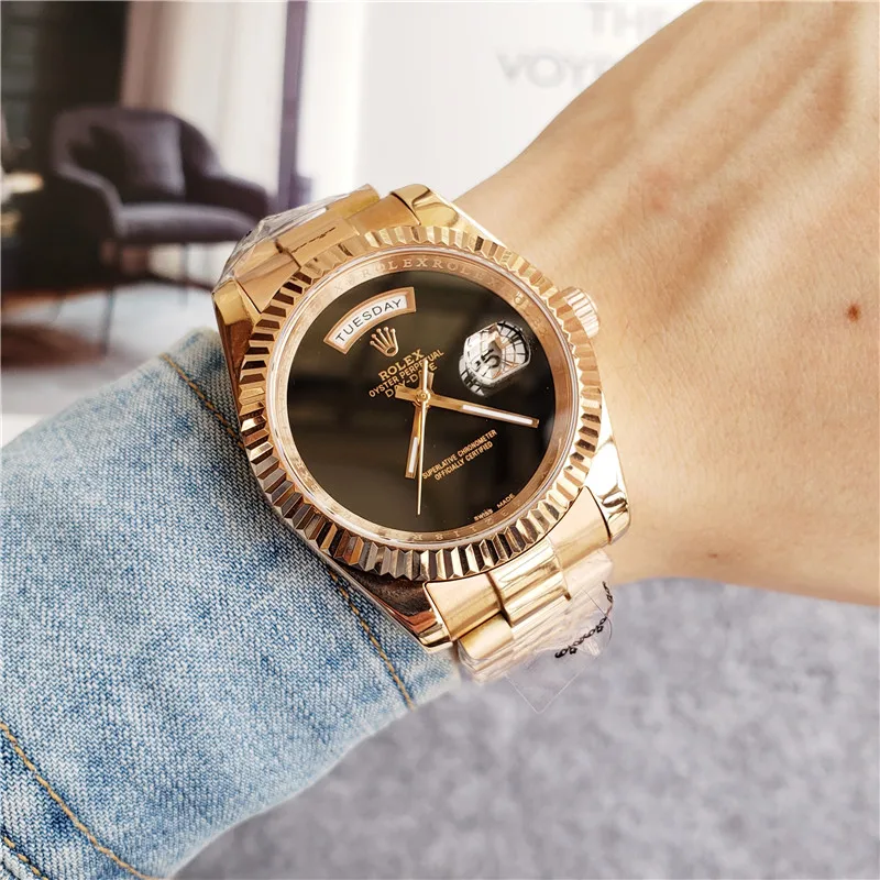 

Rolex- Datelog Series Ladies Men's Automatic Mechanical Watch Stainless Steel Waterproof Casual Watch Gift917Orders