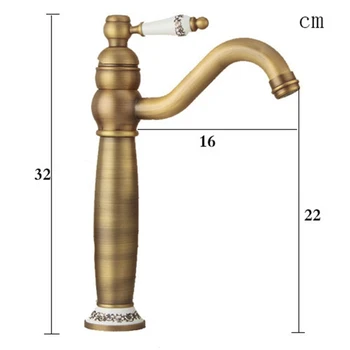 

Bathroom Faucet Antique Bronze Finish Brass Basin Sink Solid Brass Faucets