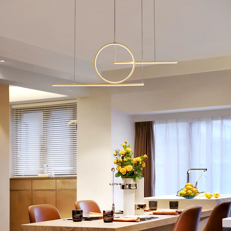 Современный светодиодный подвесной светильник для кухни, столовой, гостиной, подвесной светильник, золотой, черный, подвесной светильник, подвесной светильник для дома