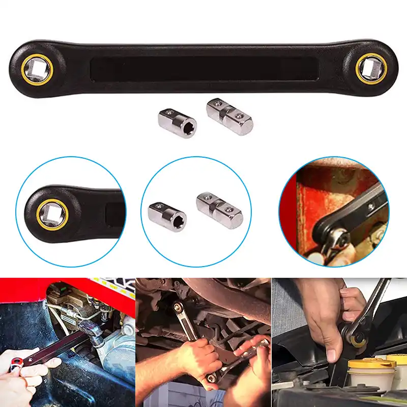 Universal Extension Wrench 1/4" Bit Adapter 3/8" Tite Reach Extension  Wrenches Screwdriver Adapter Wrench Car Spanner Car Repair| | - AliExpress