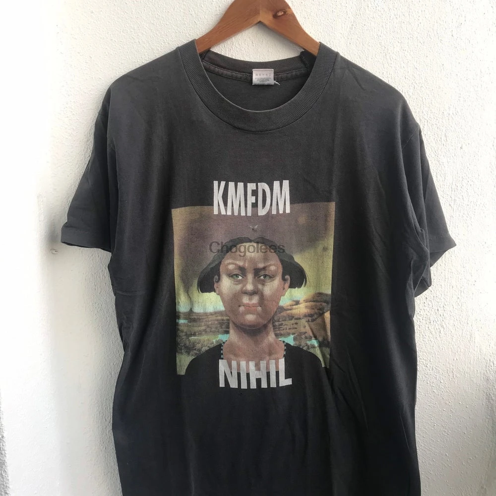 Grab It !! Vintage KMFDM Nihil 1995 Industrial Rock Music Band T Shirt |