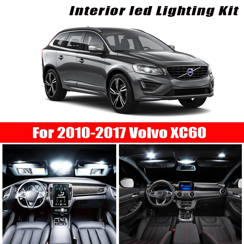 Для 2010 2017 Volvo XC60 белые автомобильные аксессуары Canbus безошибочный светодиодный