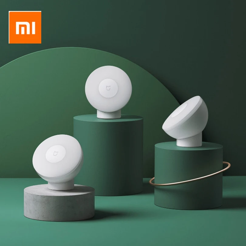 Светодиодный индукционный ночник Xiaomi Mijia 2 лампы с регулируемой яркостью