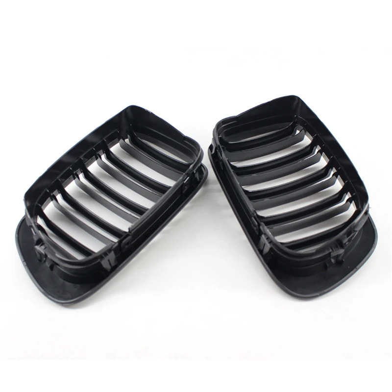 Пара глянцевых черных двойных оправ решетка M Стиль модифицированный лак для