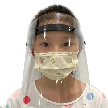 

3 Pcs Transparent Full Face Covering Mask Visor Shield Prevent Anti Droplet Dust-Proof Protect Stop the Flying Spit