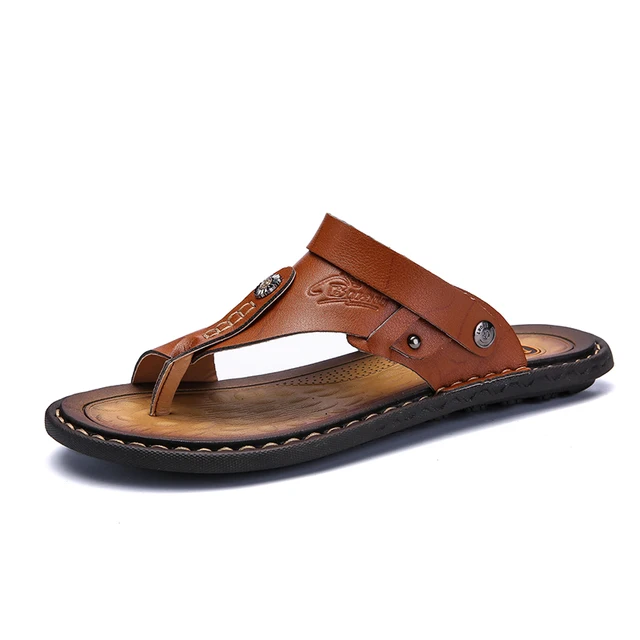 Sandals Genuine Leather Men 