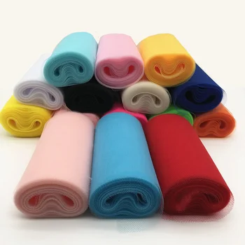 

15cm 25Yards Roll Fabric Spool Tutu Roll Birthday Gift Wrap Tulle Roll Wedding Decoration Marriage Baby Shower Party Supplies