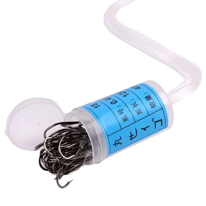 

Wholesale Pill World Fishhook Barrel Tie Line Pill World Hook 8 #-28 # No. Fishing with Barb Strands hook Convenient Carriable