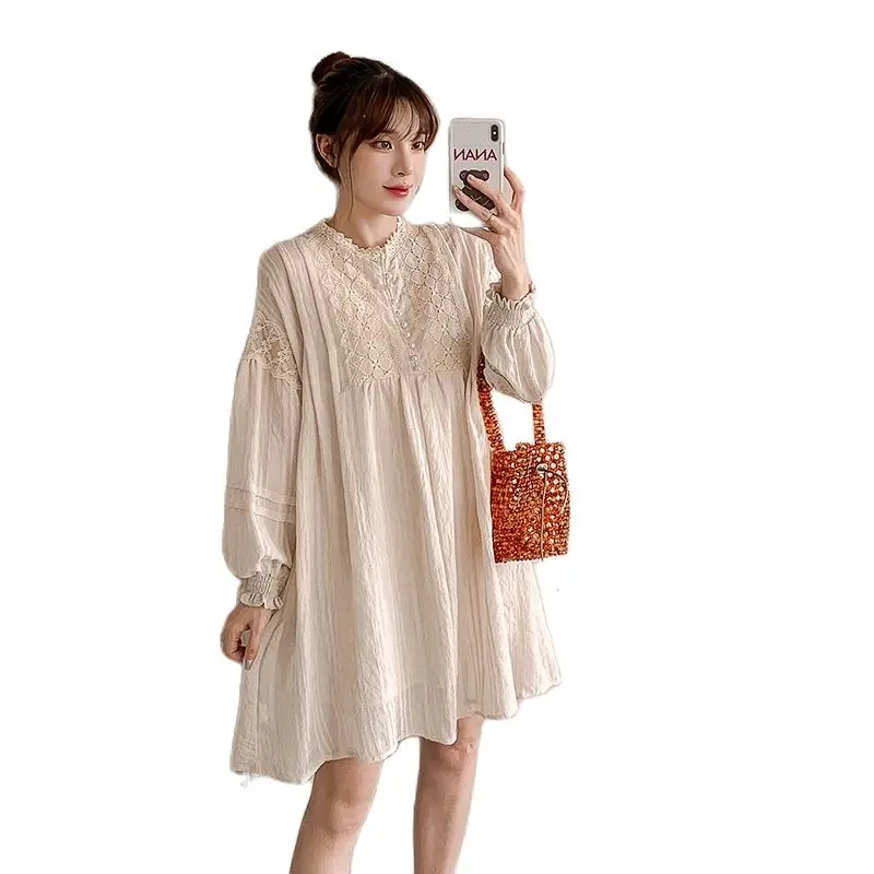 2021 summer Lace Up V-neck Causal Chiffon Blouse Hollow-out Patchwork Shirt Lantern Long Sleeve Irregular Blusa Women Tops | Женская