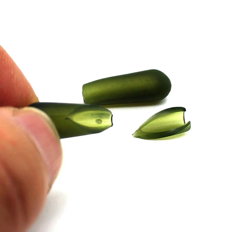 Perles de pêche, 100 pièces, perles de choc en caoutchouc, matériel d