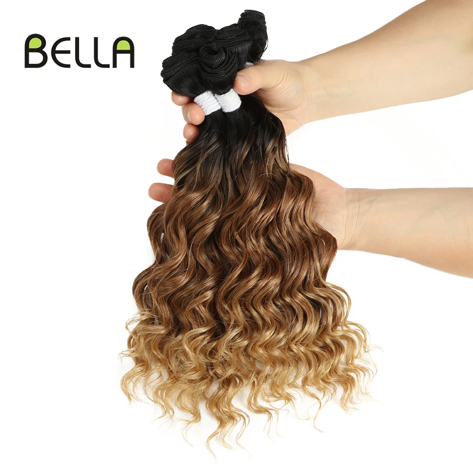 Волнистые волнистые пряди для наращивания Bella 7 шт. 12 14 16 дюймов 240 г 3