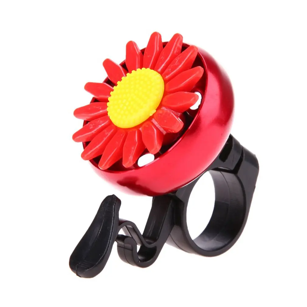 KidsFunnyBicycleBellHornsBikeDaisyFlowerCyclingRingAlarm