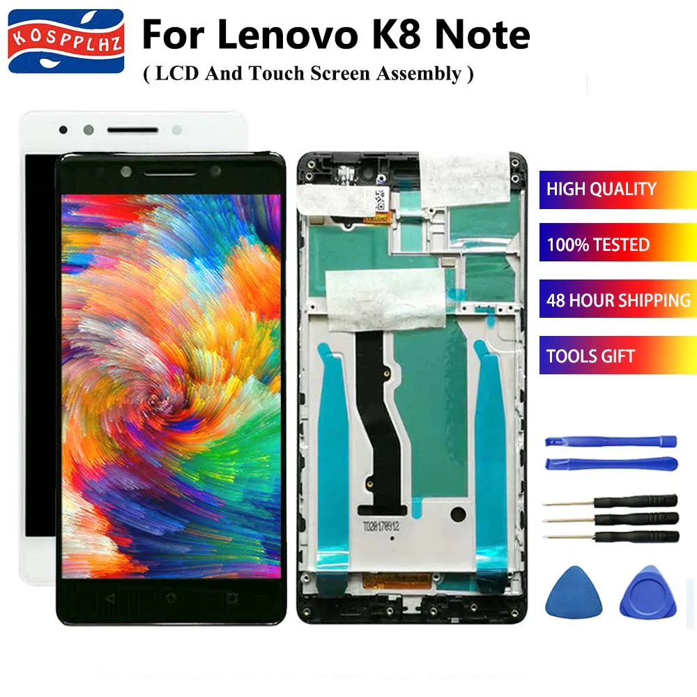 5 &quotдля Lenovo K8 Note XT1902-3 ЖК-дисплей сенсорный экран дигитайзер сборка + рамка
