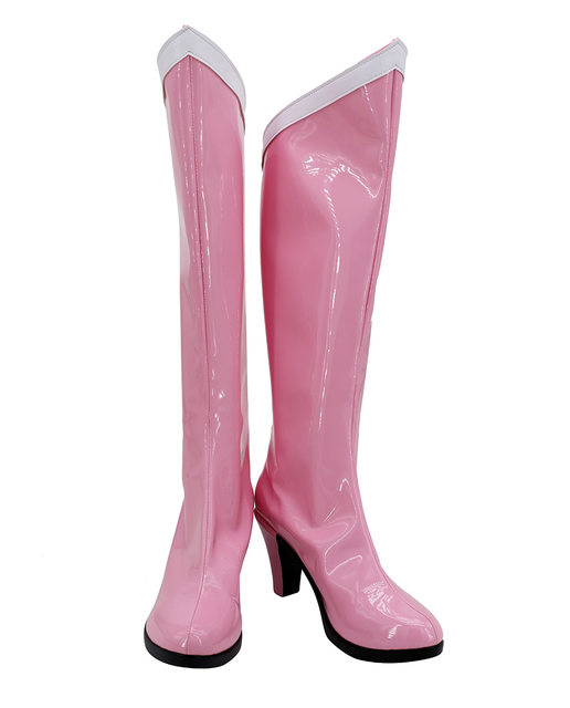 Sailor Moon Chibiusa Tsukino Cosplay Boots Pink Over-knee Shoes Custom Made Any Size for Unisex (2)
