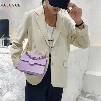 

Fashion Exquisite Shopping Bag Retro Casual Women Totes Shoulder Bags Female Leather Solid Color Chain Handbag