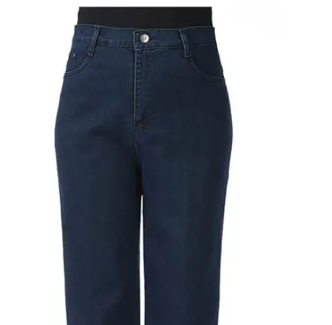 Navy blue Весенние прямые джинсы, женские брюки, Новинка осени, Ретро стиль, джинсовые брюки, для женщин среднего возраста, повседневные, плюс размер, джинсы для женщин, низ Q170 - Цвет: Navy blue