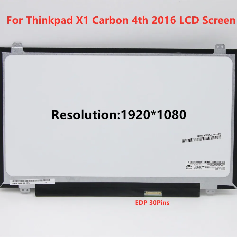 Tela de Exibição Tridimensional para Lenovo Thinkpad Carbono Gen 2022 B140han1.7 Lp140wf6 Lcd x1 4th 1 Computador e Escritório