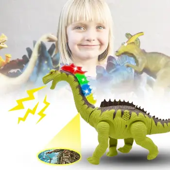 

Electric Dinosaur Toy Battery-powered Cute Simulation Animal Model Children Toy with Projection Light
