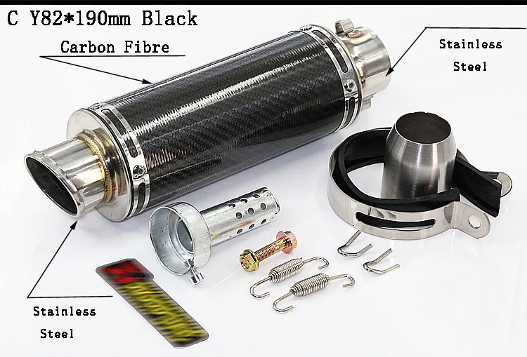 Для YZFR1 R6 YZF600 FZ400 CF150 CF250 GSXR750 GSXR600 GSXR1000 Универсальный 51 мм мотоцикл глушитель углеродного волокна выхлопных газов - Цвет: 3